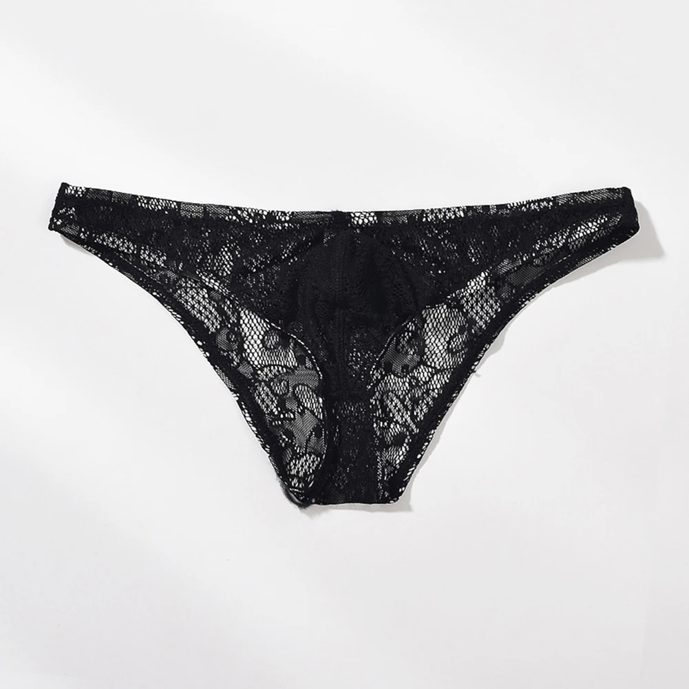 Breathable Underpants Men Lace Underwear Brand New Condition Classic Style M-2XL Size Available Sexy Lace Pouch Underwear