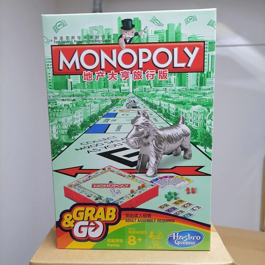 Hasbro Gaming Monopoly Travel Portable Party Toys Games Family Gifts