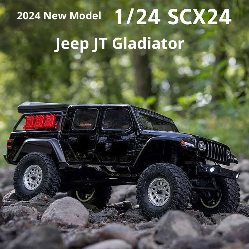 محوري SCX24 1/24 JT Gladiator RTR رباعي العجلات التحكم عن بعد تسلق على الطرق الوعرة مركبة AXI00005 V2