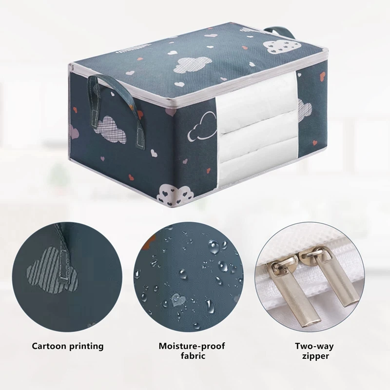 Storage Bag, Clothes Storage Comforter Storage Bag,For Organizing Bedroom Closet Clothing Comforter Sweater