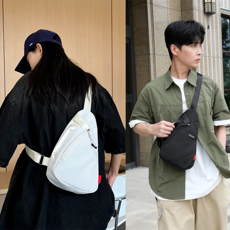 

Нагрудная сумка через плечо большой вместимости, поясная сумка унисекс на молнии, легкая регулируемая спортивная сумка для телефона