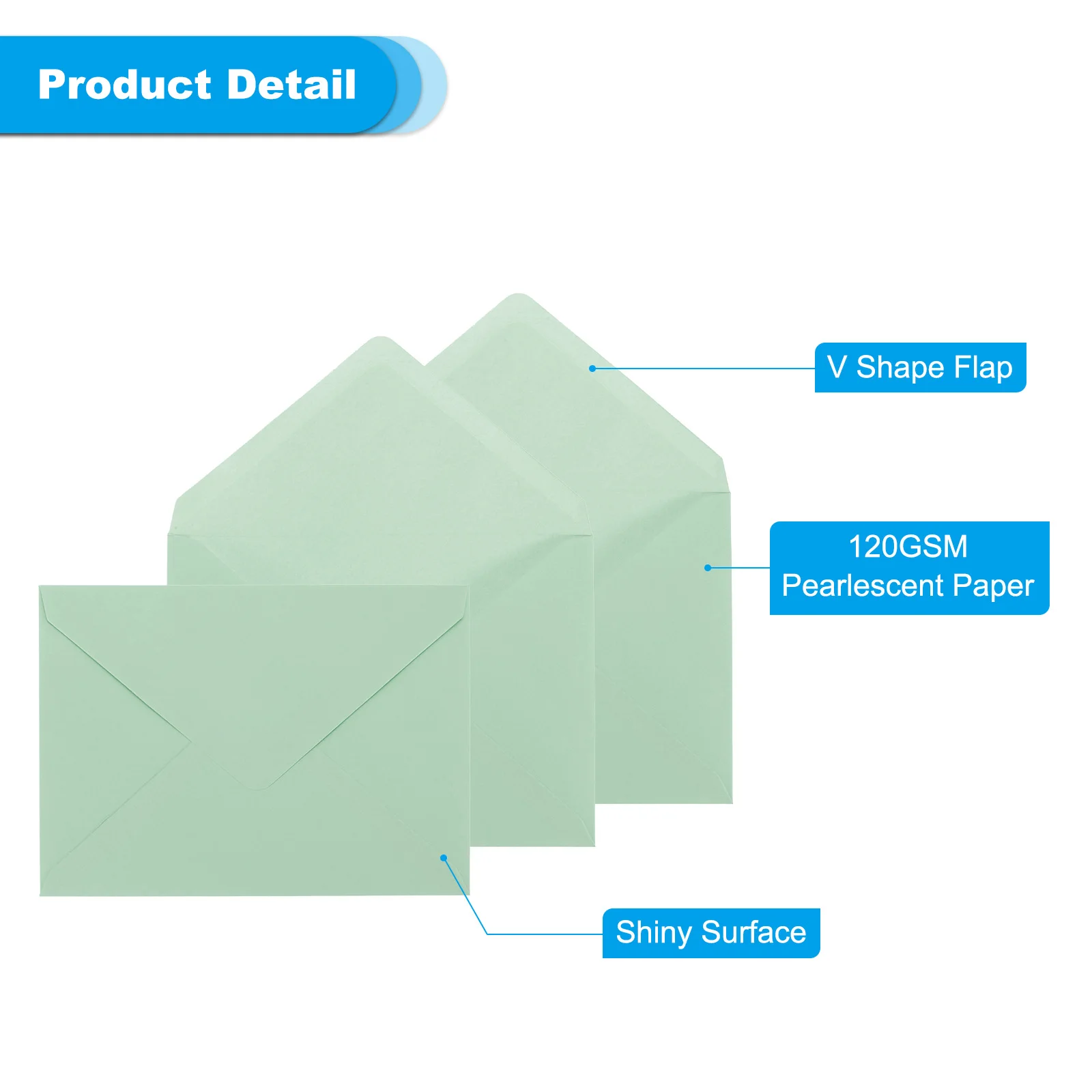 50/100/200Pcs 5x7 Envelopes A7 Size Gummed V Flap Invitation Envelopes for Greeting Cards Wedding Invitations Graduation Party