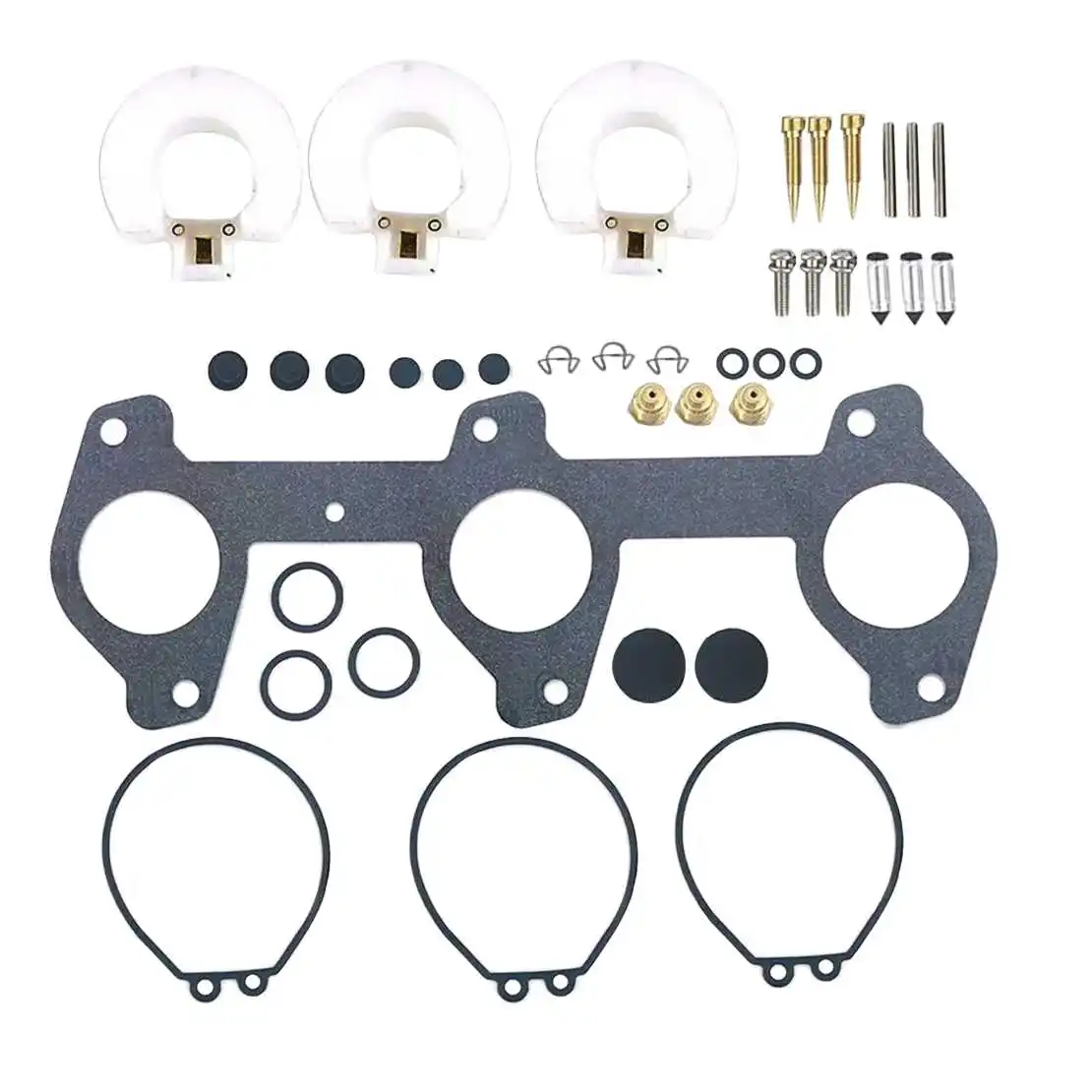 Kit de reparación y remodelación de carburador de barco marino apto para motor fueraborda Yamaha de 2 tiempos 60HP 70HP 6H3-W0093-03 6H3-W0093-00