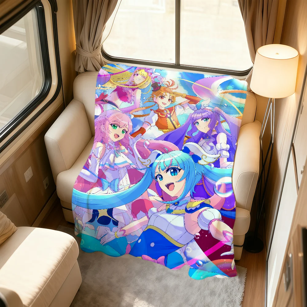 

kawaii anime h-Hirogaru Sky Pretty Cure Precure warm soft plush blanket sofa living room nap home bedroom gift Flannel hogar