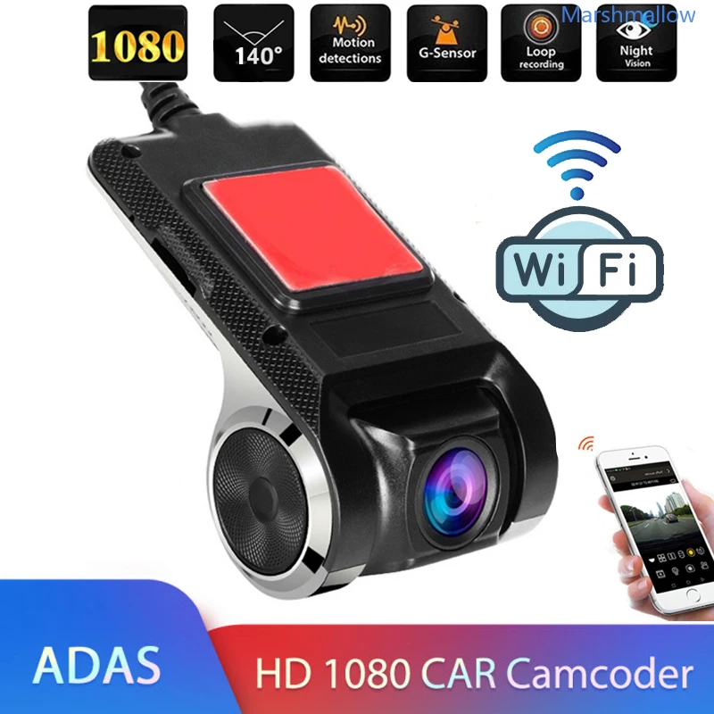 1080P WIFI Dash Cam DVR Dash Camera Car WIFI Bluetooth Cam Android DVR Car Recorder Cam Night Version Car Recorder32GB