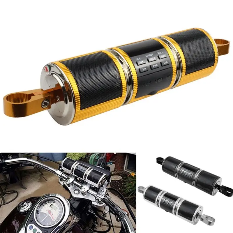 Compacte nieuwe motorfiets auto Bluetooth MP3 audio retrofit audio waterdichte luidspreker multifunctioneel met display dubbele luidsprekers