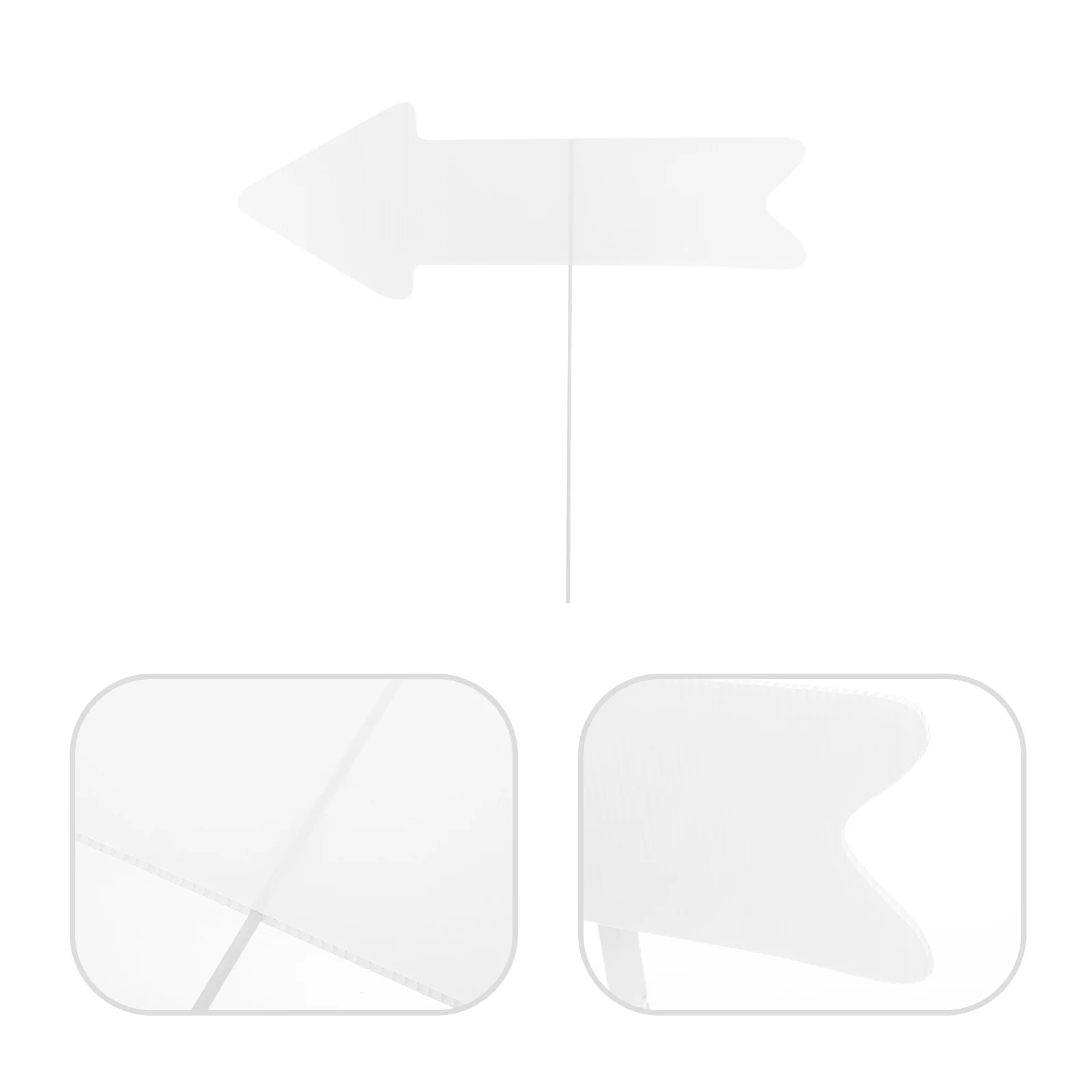 

5Pcs Durable Blank Yard Signs Plastic DIY Lawn Sign Stakes for Garden Decor Yard Sign DIY Blank Signs Plastic Writing Board