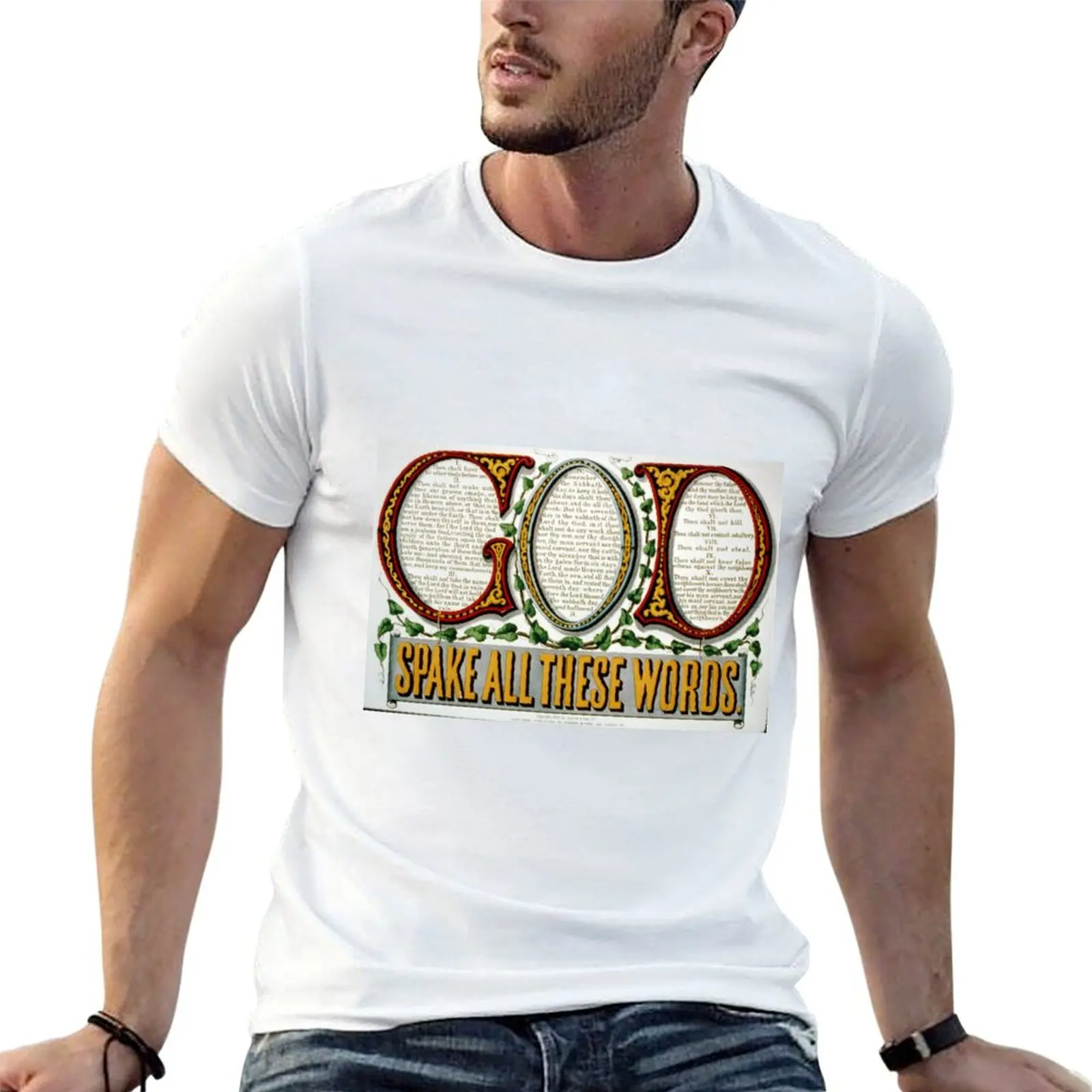 

God spake all these words - 1876 T-Shirt t shirts designer man t shirt designer T-Shirt