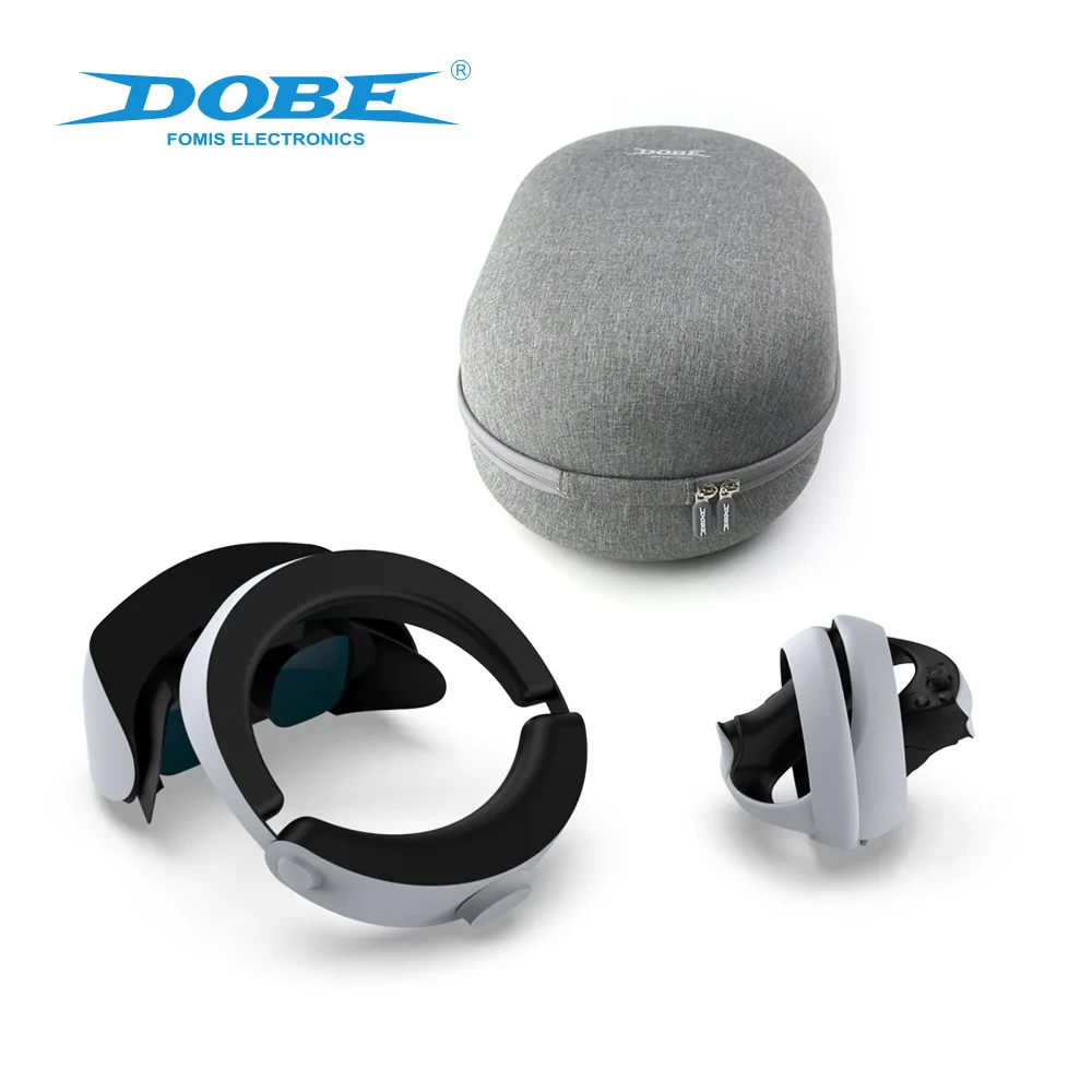 For PS VR2 Storage Bag Set Includes Lens Protection Cover+Storage Bag+Bandage to Store VR Helmet VR Handle Protection Hard Bag