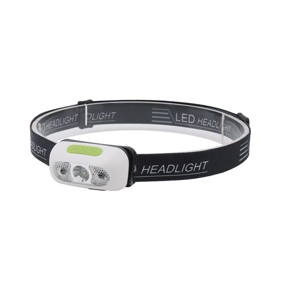 

1Pcs USB Charging Headlight LED Light Night Fishing Lamp Rechargeable Bike Riding Visual Warning Durable Pc Material Dimmable