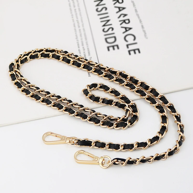 120CM Purse Chain Strap Crossbody Handbag Chains Replacement Leather Shoulder Bag Chain Straps Diy Women Girl Bag Part Accessory