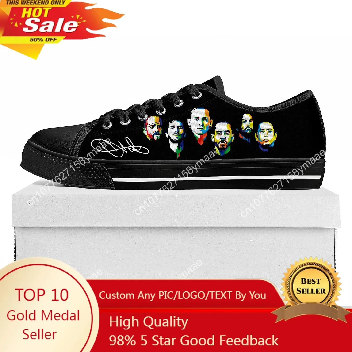 

Chester Park Low Top Sneakers Womens Mens Teenager High Quality Sneaker Canvas Casual Custom Made Shoes Customize DIY Shoe Black