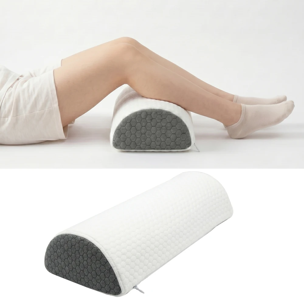 Kniekissen für Seitenschläfer, Ergonomisches Memory-Foam-Beinkissen zur Linderung von Ischias-, Hüft- und Rückenschmerzen, mit Waschbarem Bezug