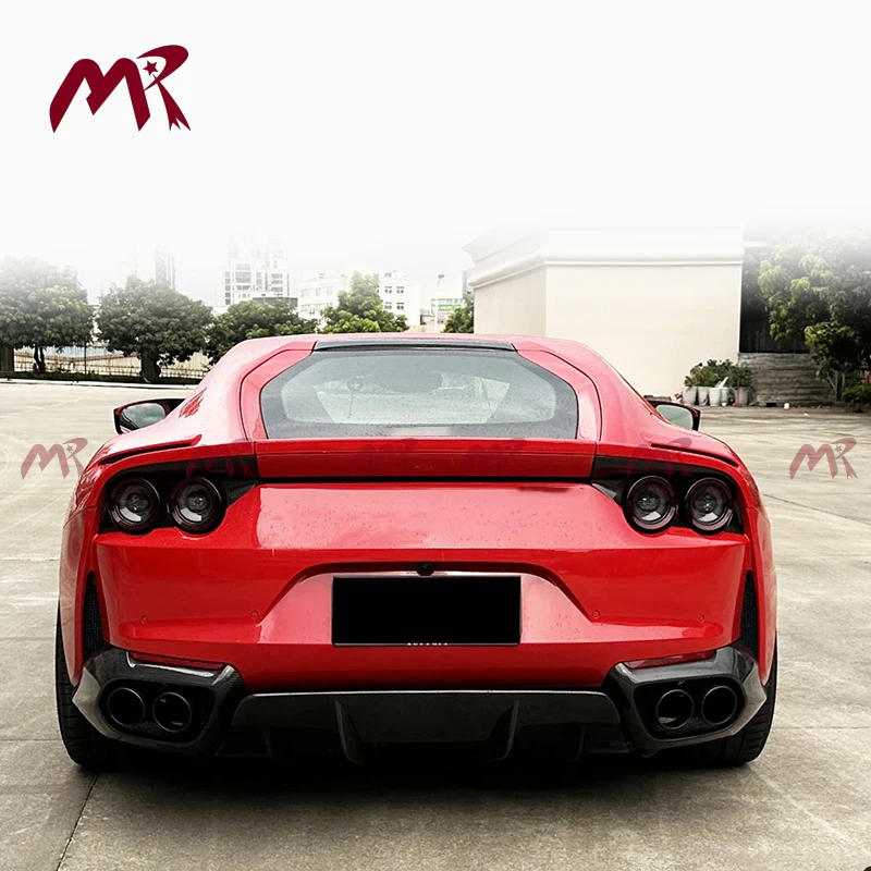 For Ferrari 812 Superfast 2017-2026 OEM Style Dry Carbon Fiber Tail Lights Surround Satellites