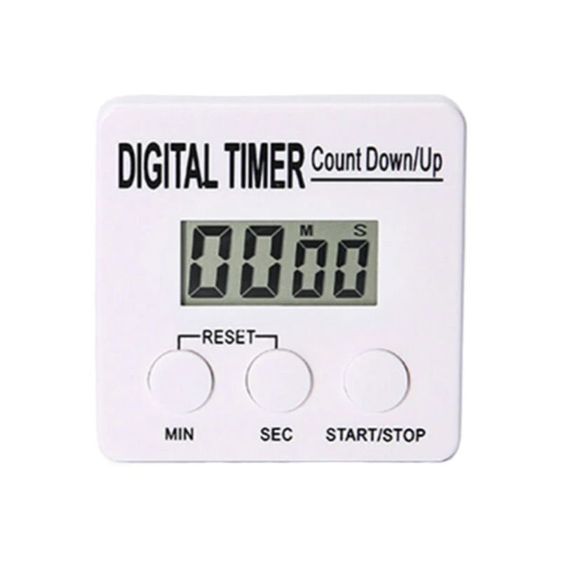 LED Counter Display Alarm Clock Manual Electronic Countdown Sports Magnetic Digital Timer Kitchen Cooking Shower Study Stopwatch
