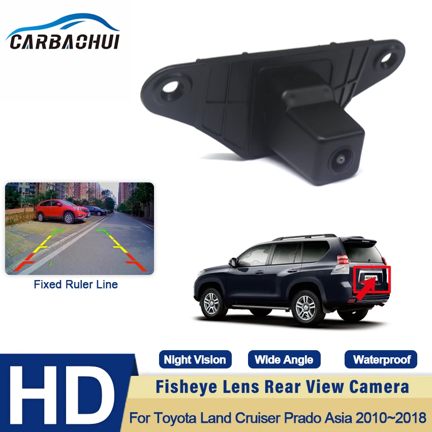 

1080x720P 170 Degrees Fisheye Lens Car Reverse Back up Rear View Camera For Toyota Land Cruiser Prado Asia 2010~2016 2017 2018