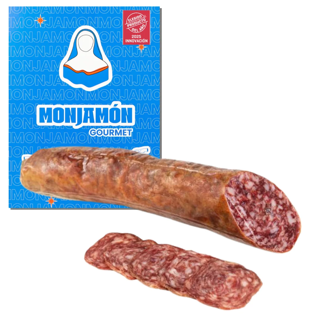 SALCHICHÓN DE BELLOTA 100% IBÉRICO  | Caña  0,4 - 0,5 kg | San Chichón  [ELEGIDO PRODUCTO DEL AÑO 2025] Monjamon y más - Receta natural y tradicional