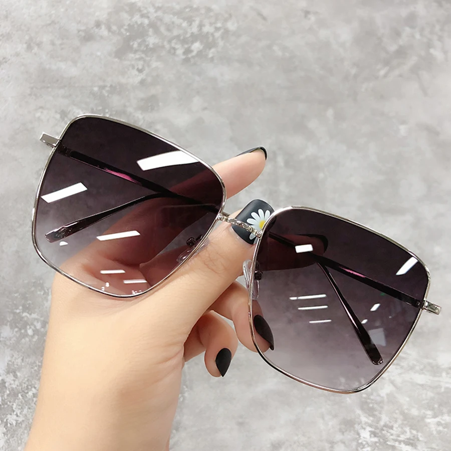 Okulary przeciwsłoneczne damskie męskie retro, luksusowe oprawki ze stopu, markowy design, do podróży służbowych, jazdy samochodem, okulary słoneczne damskie męskie unisex, 7 kolorów