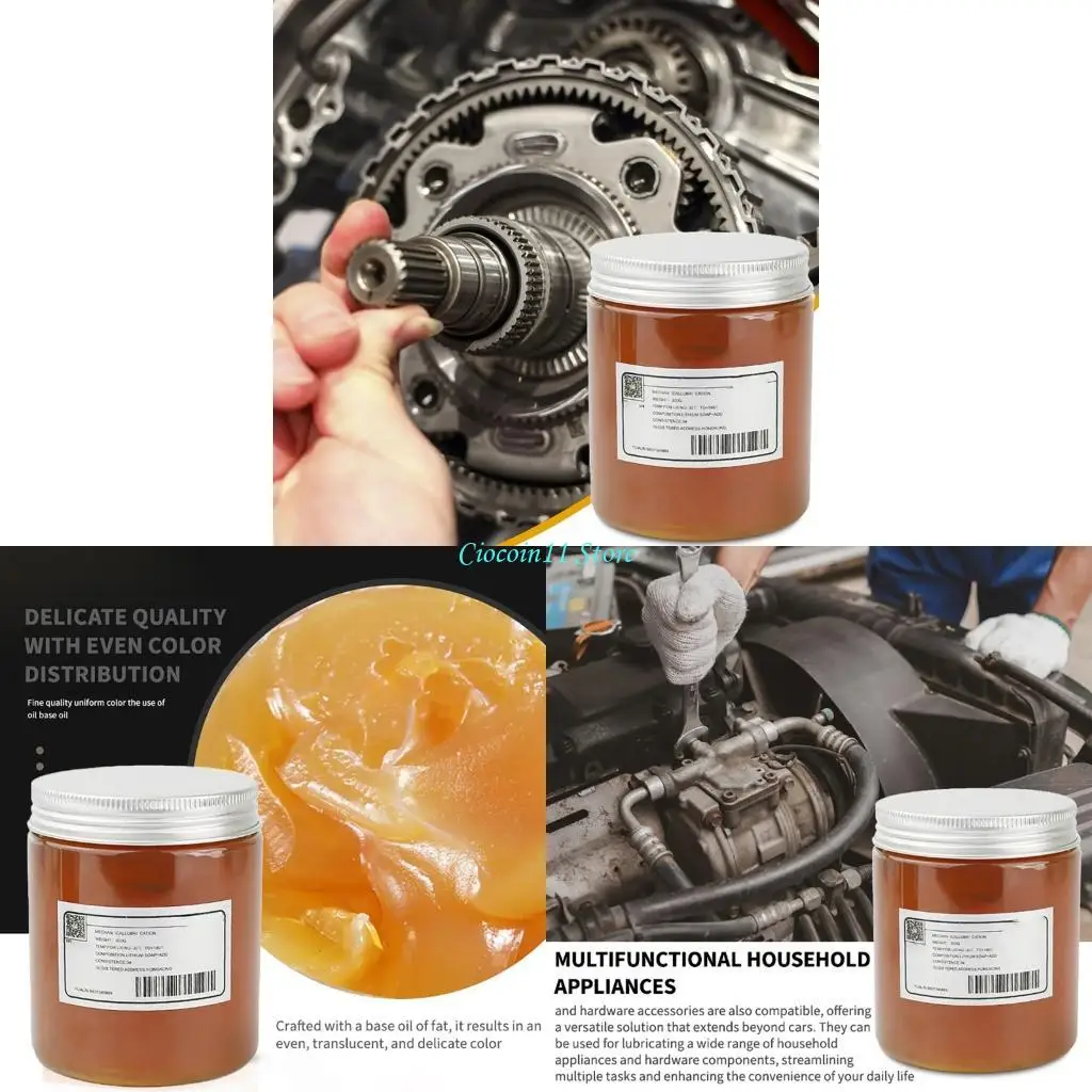 

Y1UB Lubricating Grease 300g Waterproof Non Toxic Formula Metal Surfaces