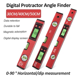 Digital Protractor Angle Finder Inclinometer Spirit level Bubble Magnetic Electric Level Electronic Inclinometer Ruler with LED