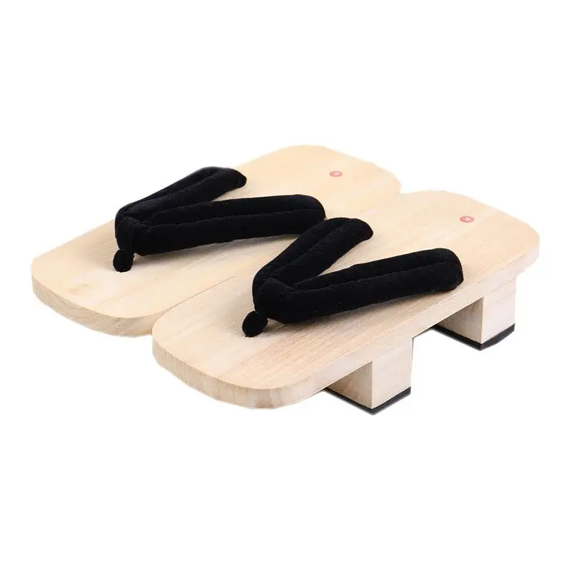 Anime Due Denti Ninja Scarpe Cosplay Geta in Legno Zoccoli Tradizionale Samurai Naturale Cosplay Infradito Sandali con Punta Pantofole