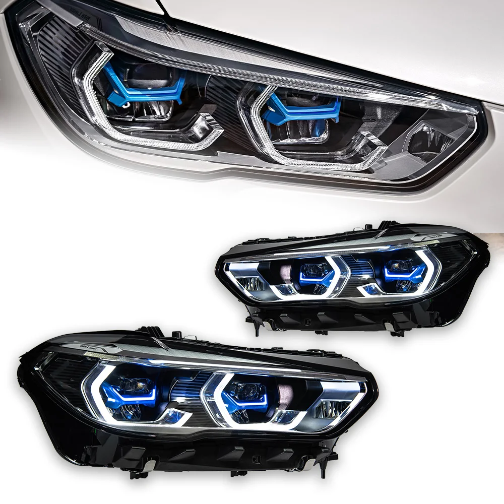 AKD Car Styling Head Lamp For BMW X5 X6 LED Headlight Projector Lens Laser G05 G06 Signal Front Lights Automotive Accessories