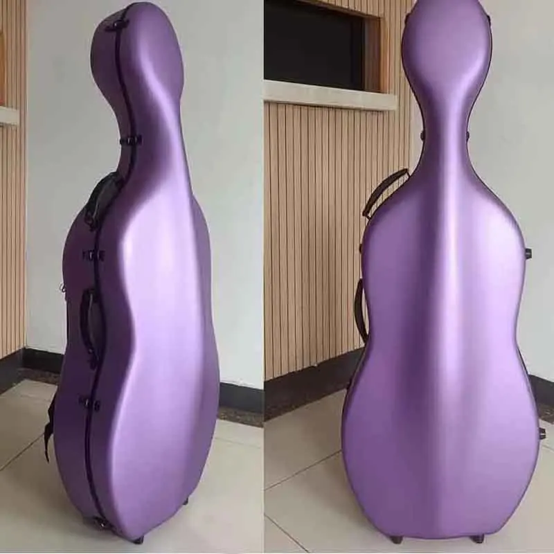 Goede Kwaliteit Carbon Cello Case 4/4 7/8 3/4 1/2 1/4 Koolstofvezel Composiet Multi-color Waterdichte Cello doos Cello Medeplichtige