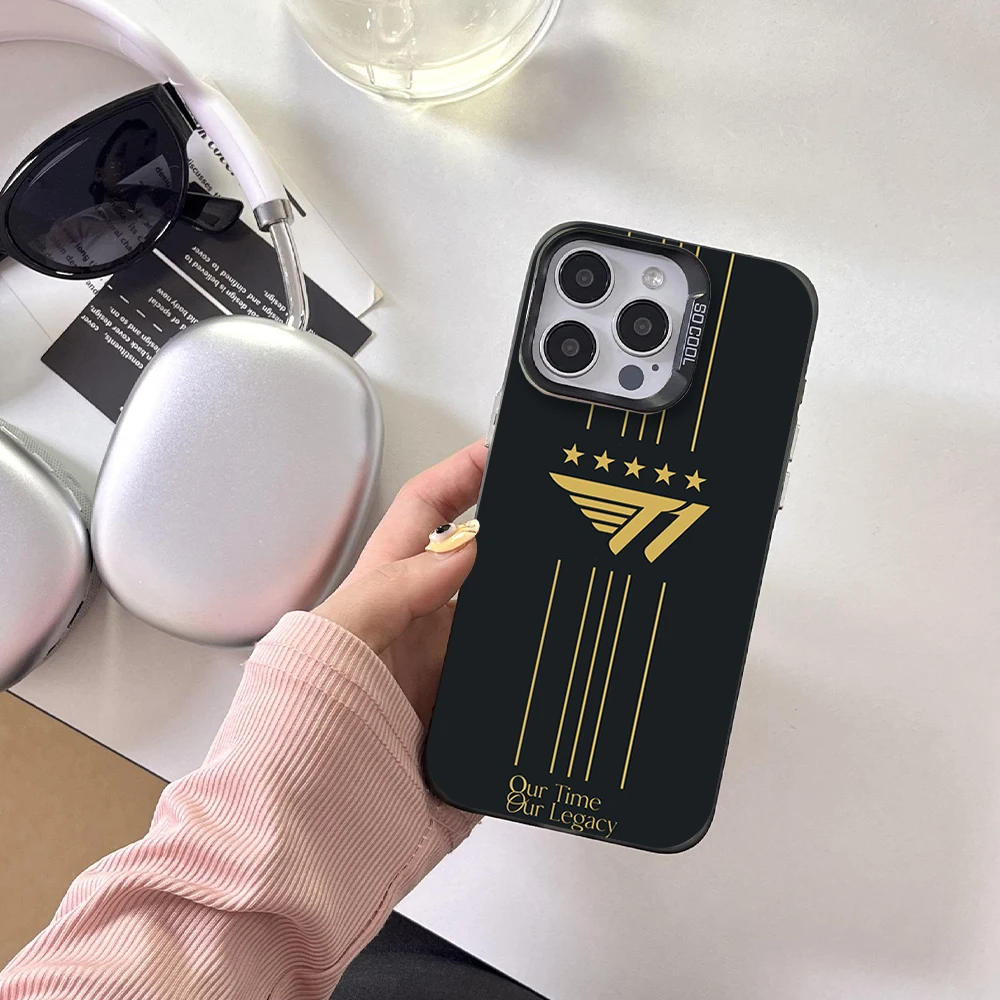 Faker L-LOL SKT T1 Championship Skin Phone Case For Samsung S24 23 22 ULTRA A34 33 32 20S 5G 4G Laser Cover