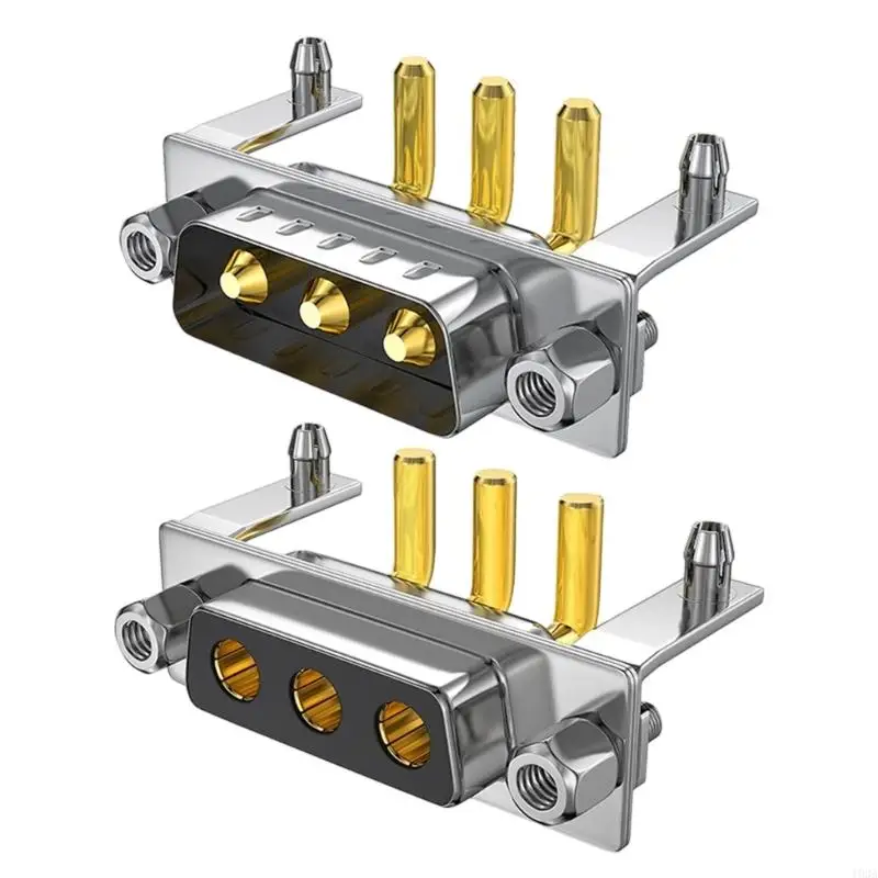 

Gold Plated Coppered 3W3 Bend Pin Connector For 40A High Current Applications With Corrosion Resistant Design 193A