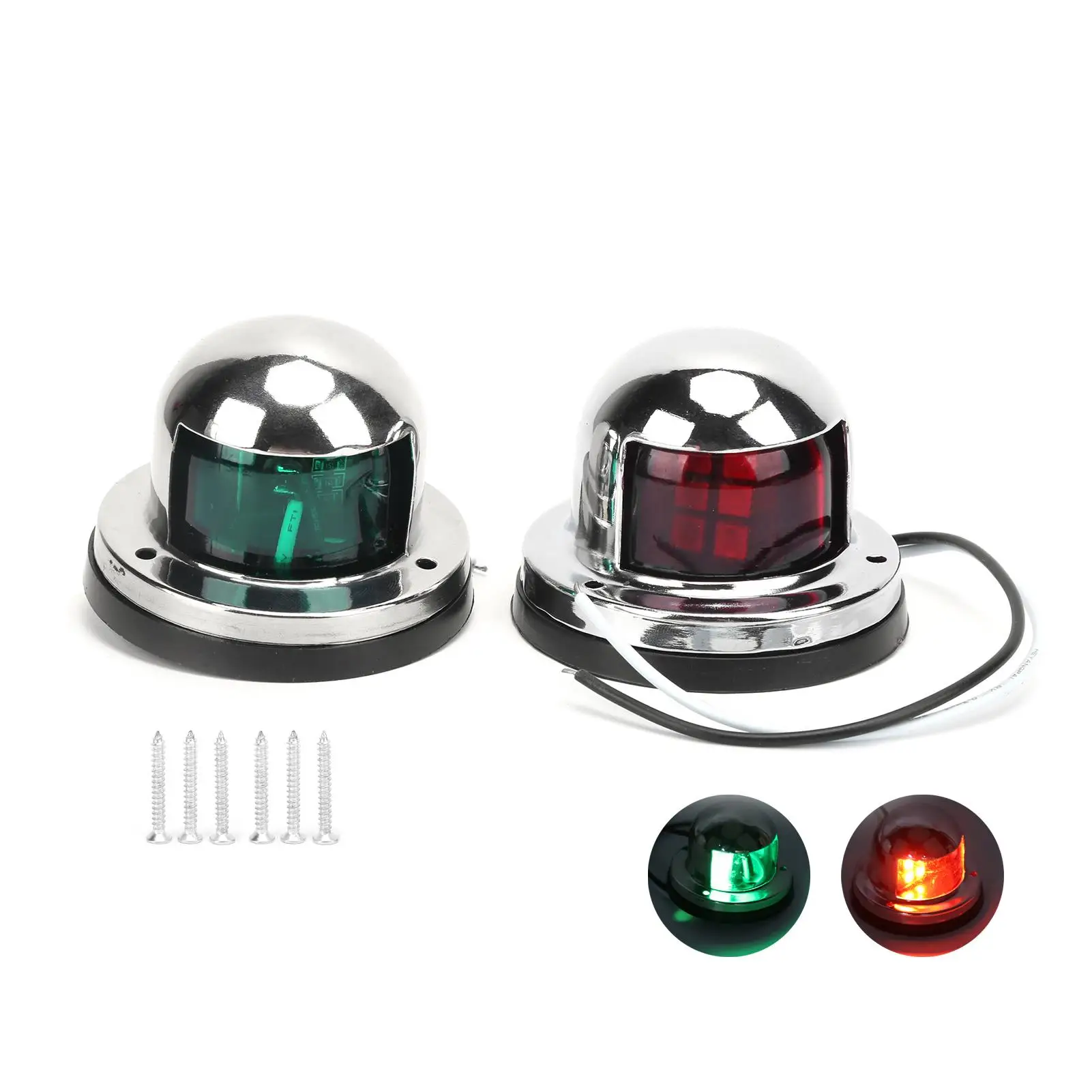 

Stainless Steel LED Yacht Navigation Light 1.6W 12V for marine Boats