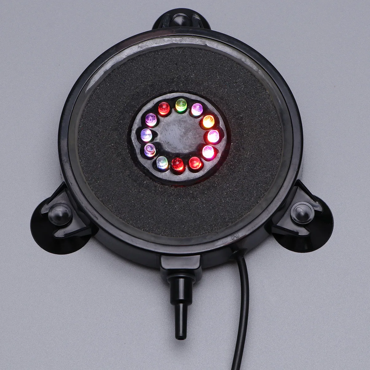 

12 LEDs Aquarium Waterproof Lamp Fish Tank Light Submersible Underwater Pool Bubble Oxygen Gas Disk Lighting Pet Supplies