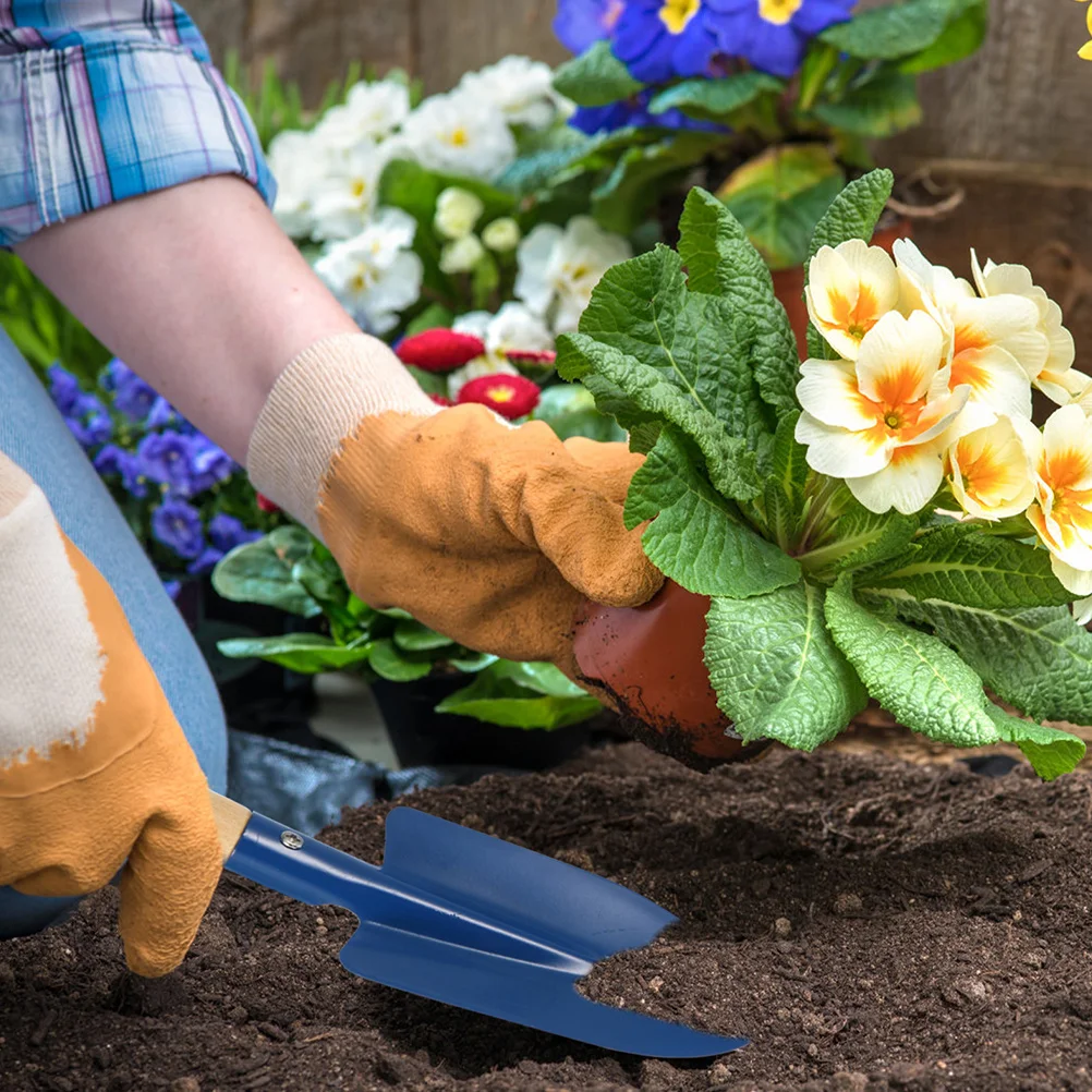 5Pcs Kinder Garten Werkzeuge Holzgriff Kompakte Tragbare Pädagogische Gartenarbeit Schaufel Rechen Handschuhe Set Kinder Gartenarbeit Set