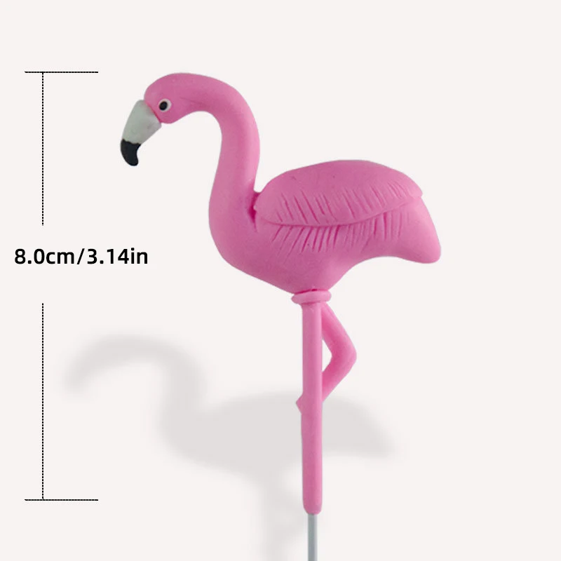 Flamingo-Kuchenaufsatz, Mädchen, alles Gute zum Geburtstag, Party-Kuchendekoration, Palmenblätter, Hochzeit, Party-Dekoration, Flamingo, tropisches Partyzubehör – Detail 13