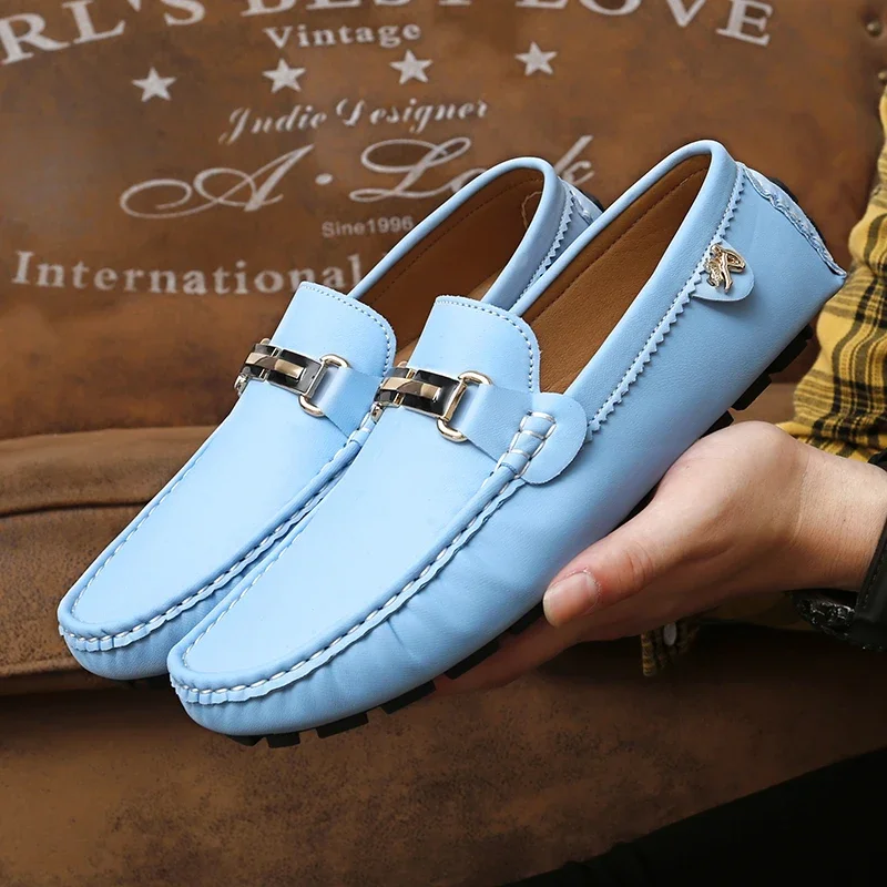 

ELUVA 2025 прочные мужские лоферы без шнуровки, повседневная обувь, удобные мокасины для вождения, дышащие легкие нескользящие модные туфли