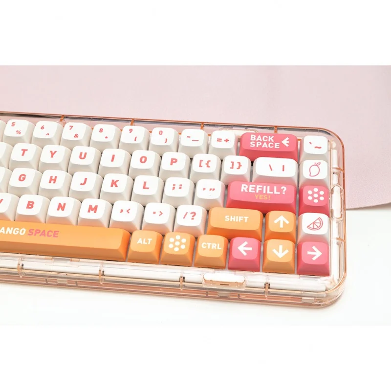 Imagem -06 - Mango Pomelo Sago Keycaps Xda Perfil Corante-sub Pbt Keycap 134 Teclas