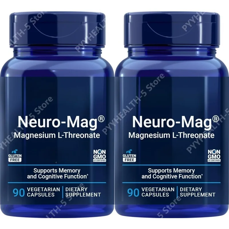 

Magnesium L-threonate, Magtein Supplement for Women and Men Memory Health, Quick Thinking 90 Vegetarian Capsules