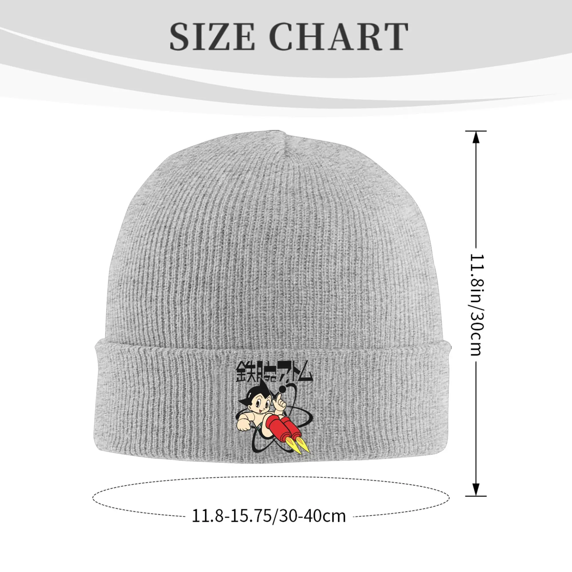 Tetsuwan Atomu Astro Boy Knitted Hat Beanie Autumn Winter Hat Warm Unisex  Hip-hop Astroboy  Caps for Men Women Gift,