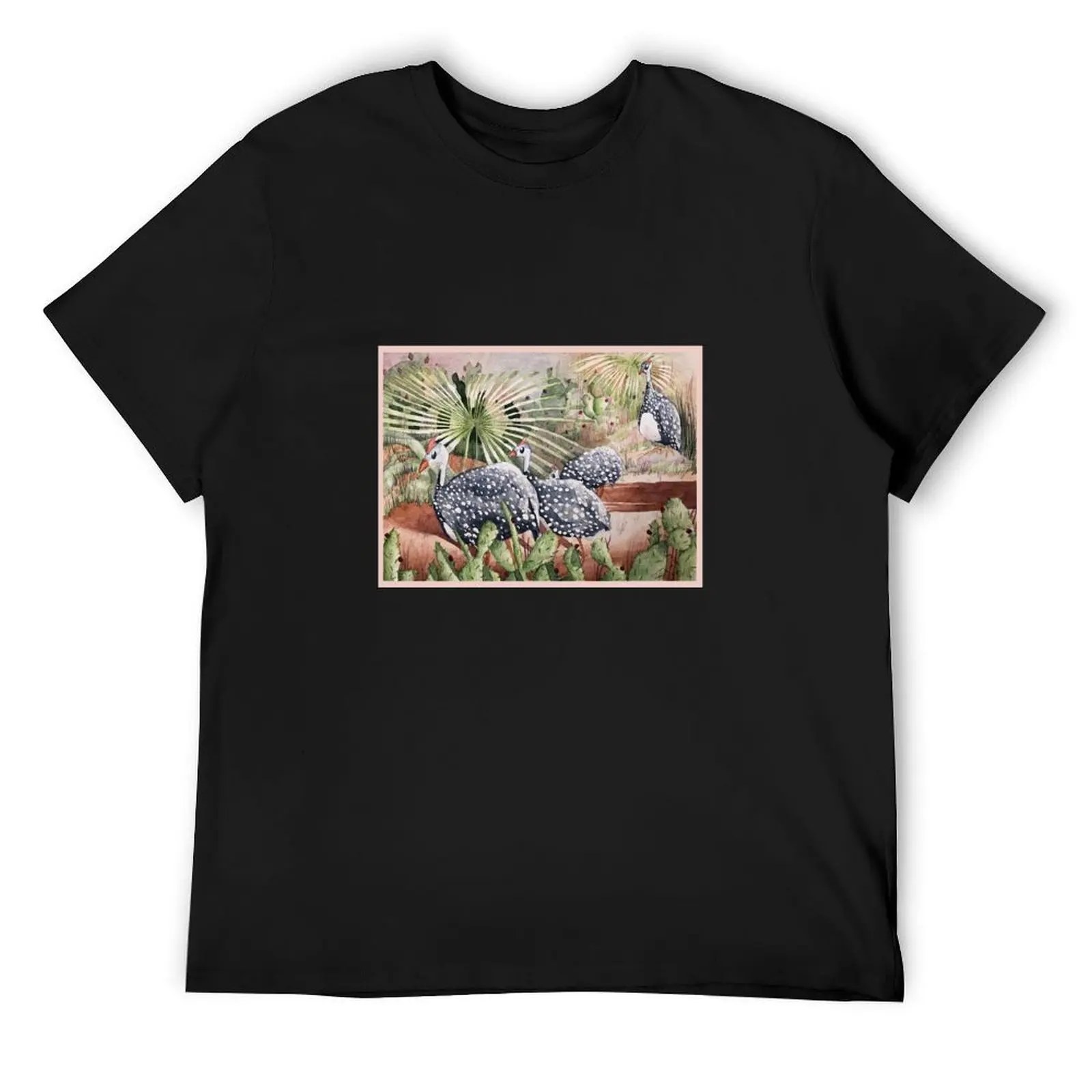 

Guinea fowls T-Shirt basketball graphic tees summer tops oversized graphic tee mens cotton t shirts