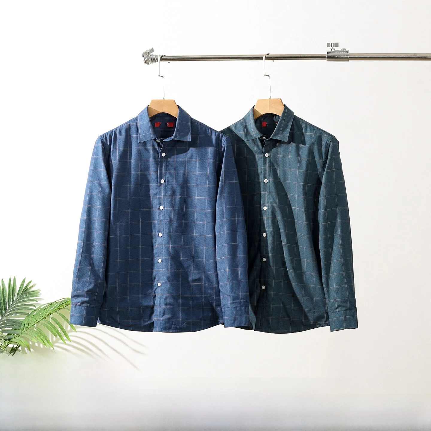 

Warmth Waed Plaid Fce Lined Thiened Men's Faionable irt Autumn Winter Stand Fit Long Sve Casual Sle C...