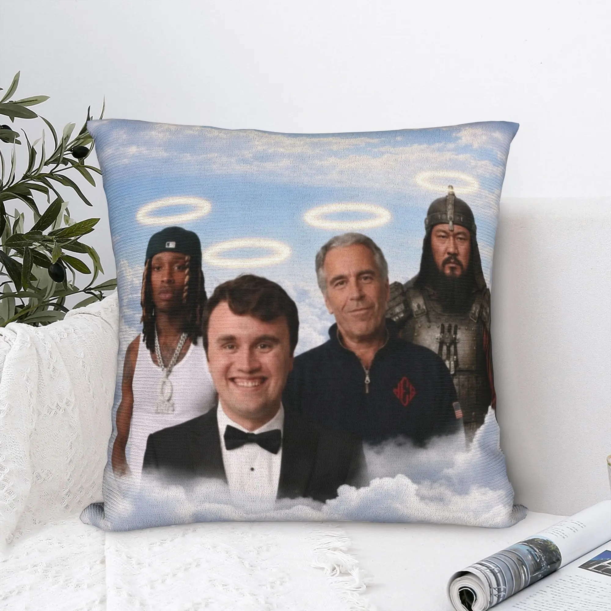 Charlie Kirk Heaven Angels Meme Pillowcases  Morden Pillow Case For Wedding Party Home Decor Comfy Pillow Cover
