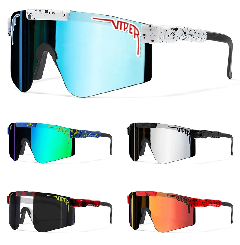 Pit Viper-Lunettes de soleil d\'extérieur pour hommes et femmes, cyclisme, VTT, sport, UV400, sans boîte