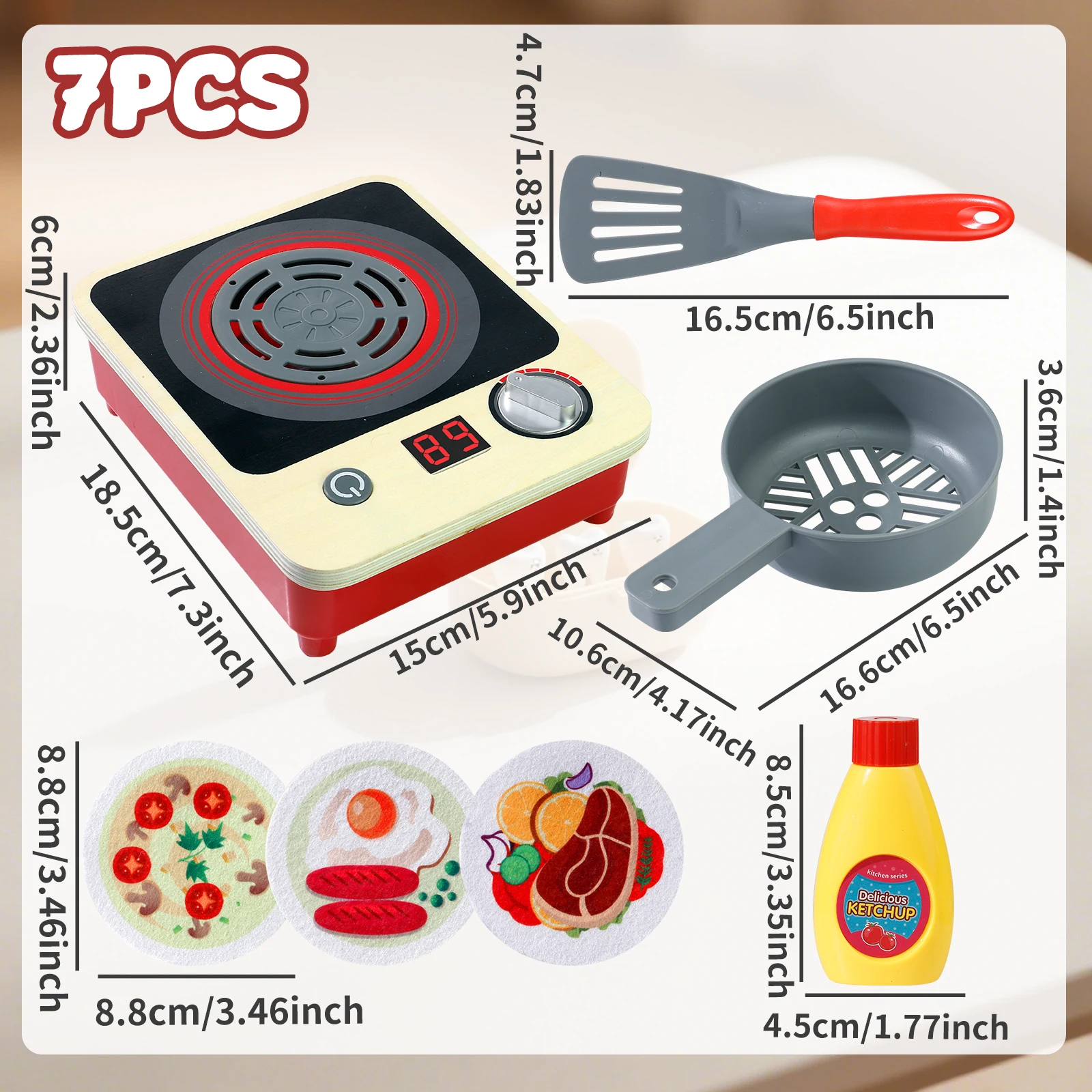 Fornello giocattolo per giochi di ruolo da cucina con luci Natale Halloween Ringraziamento Regalo di Pasqua Simulazione fornello a induzione