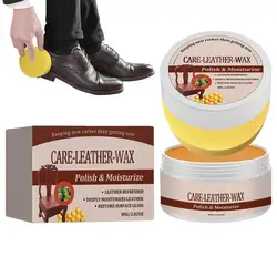 Leather Balm Furniture Salve For Leather 80g Beeswax Leather Conditioner Furniture Salve Boot Wax For Leather Shoe Care