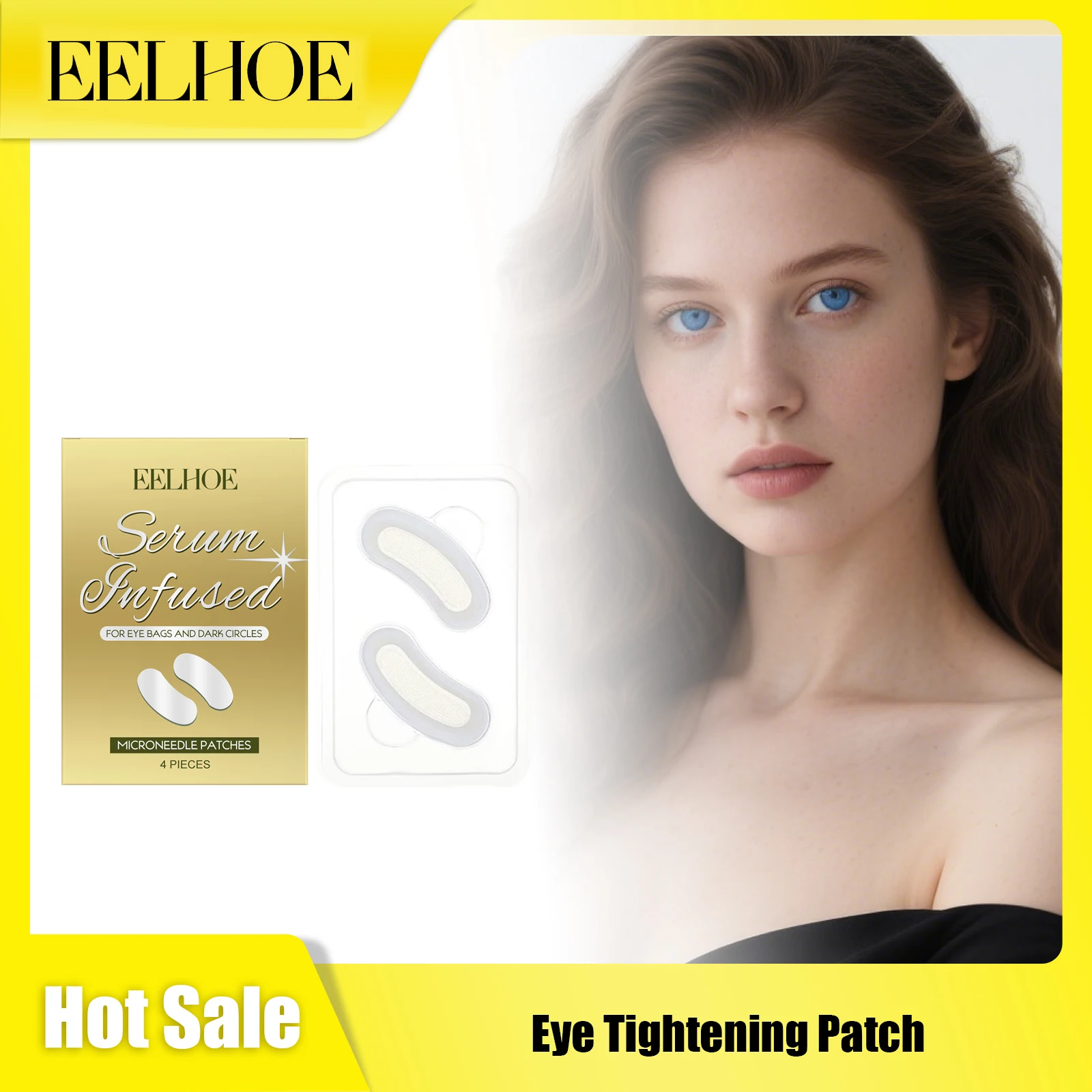 

EELHOE Eye Tighten Patch Reduce Fine Lines Remove Dark Circles Reduce Swelling Improve Eye Bags Relieve Fatigue Eye Care Product