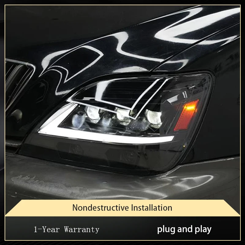 

Headlight Styling FOR Lexus RX270 RX350 RX330 1998-2002 Front Projector Lens DRL Head Lamp LED Bulbs Car Stuff Auto Mobile Acces