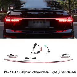 LED Dynamic Thru Tail Light For Audi A6 C8 2019-2025 Decorative Light LED Streamer Tail Light Brake Light Warning Light
