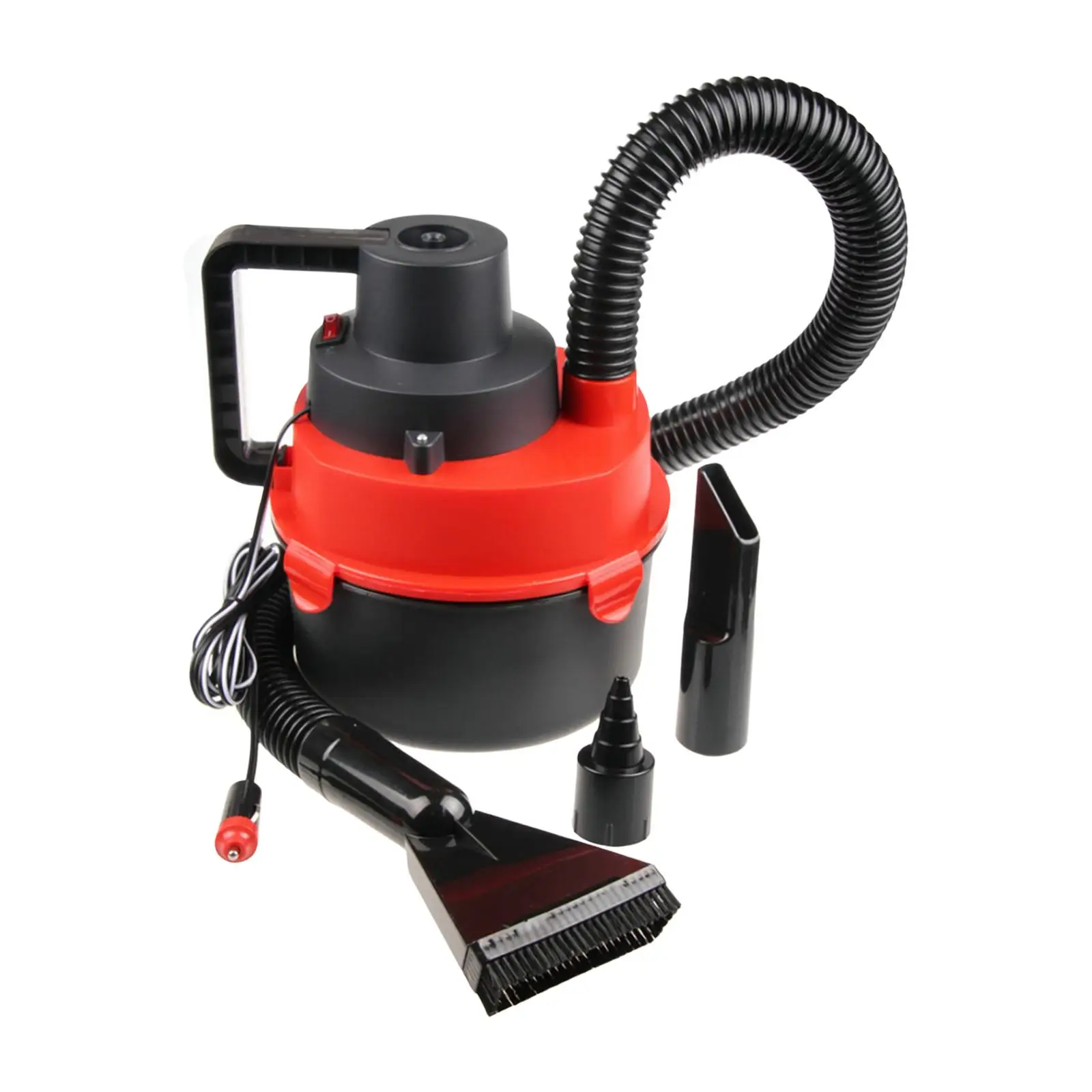 12V Wet/Dry Car Canister Vacuum 4L Capacity Dirt Reservoir Low Powered