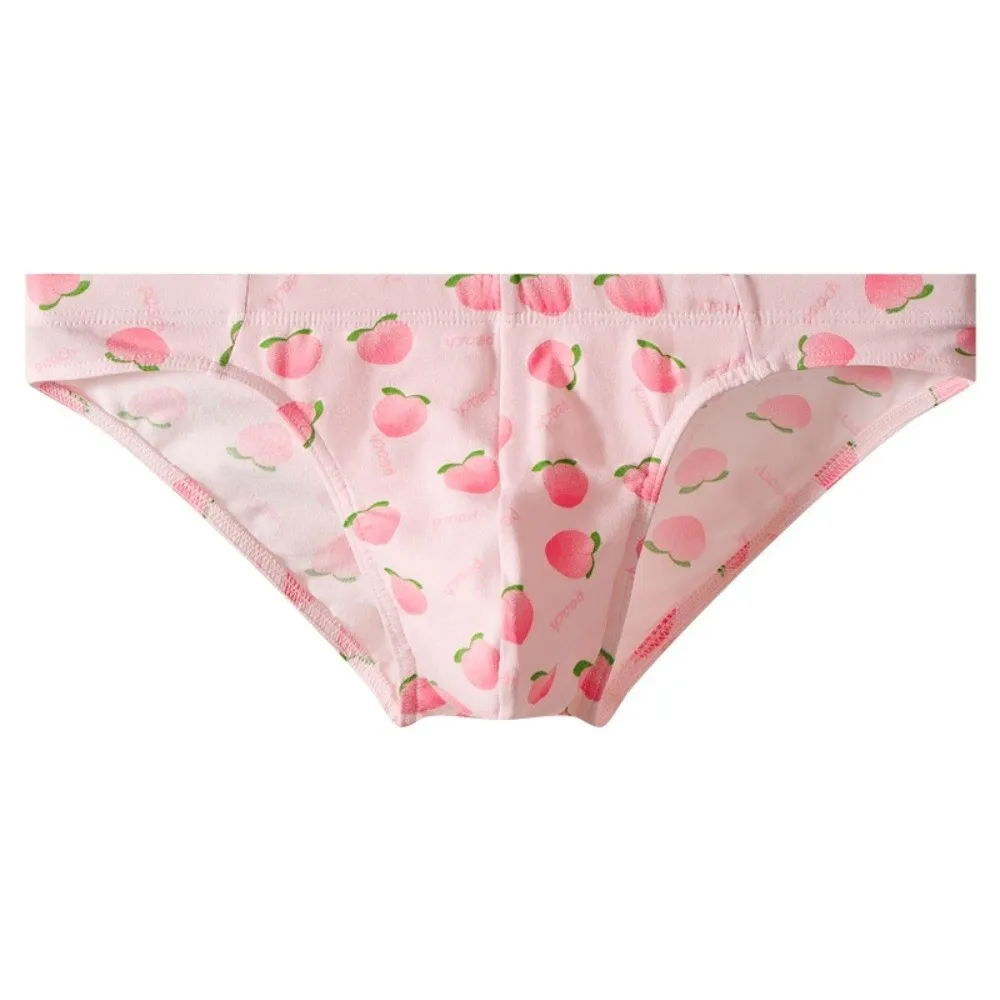 Thin Men's Fruits Triangle Panties Peaches Bananas Watermelons Lemons Men Cotton Briefs Cotton Fruits Lingerie Underwear for Men