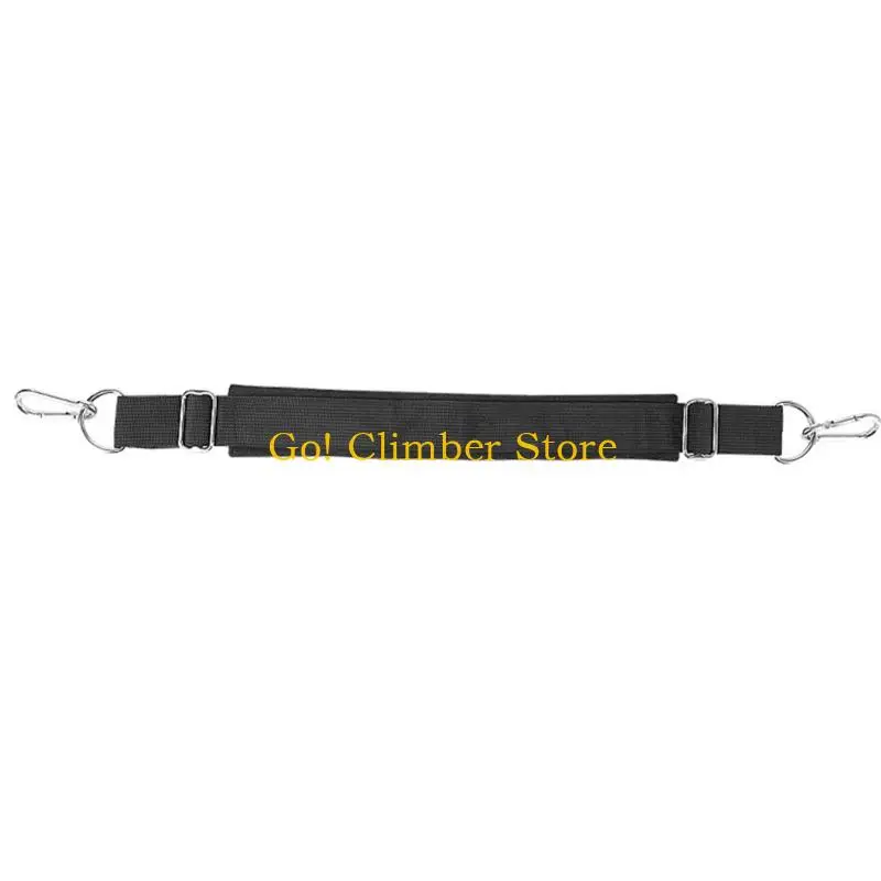 Q84C Adjustable Exercise Tool for Lower Body Conditioning, 65 Fabric Band with Metal Hardware for Flexibility Practice and