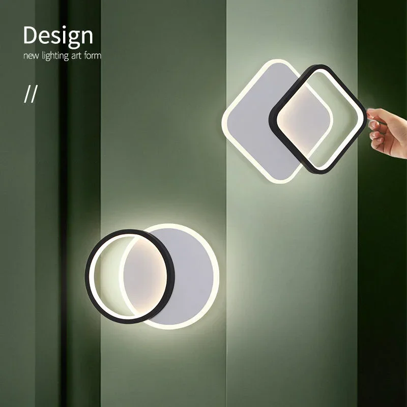 

lamp wall lamp bedroom Bedside aisle corridor foyer into the doorway entrance simple modern living room background wall lamps